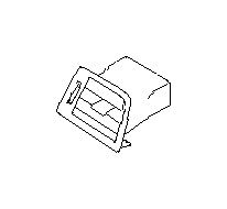 View 66110AL02A Dashboard Air Vent. Grille Vent Side. Ventilation (Left, Passenger). Full-Sized Product Image