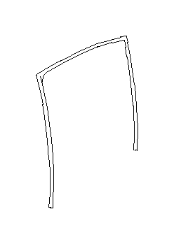 View 63527AL05B Window Channel. GLASSRUN Door OLH. Run Channel (Left, Rear). Full-Sized Product Image