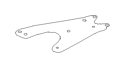 View Floor Jack Bracket. Suspension Control Arm Bracket (Left, Front). Full-Sized Product Image