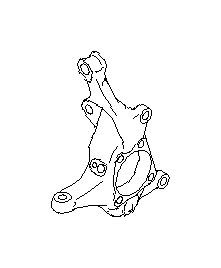 Image of Steering Knuckle. Stub Axle. Housing (Right, Front). A Knuckle used on a. image for your 2017 Subaru Forester  Limited w/EyeSight 