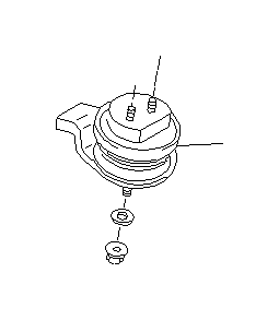 View 41031PA100 Bracket Engine Mounting. Engine Torque Strut Mount. Cushion Rubber Engine (Right, Front). Full-Sized Product Image