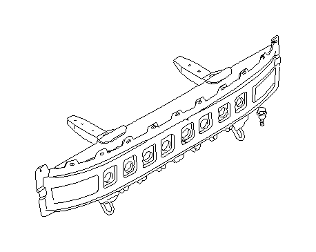 View 57760PA040 Beam Complete. Beam Bumper (Rear, Back, BLACK MICA). Full-Sized Product Image