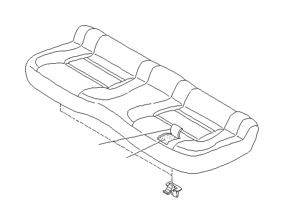 View 64440PA060EO Seat Cover. Cover Cushion (Rear, BEIGE). Full-Sized Product Image