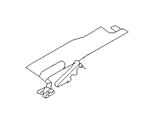 View 65458PA100 Sunroof Guide Jaw (Right, Rear, BLACK M; BLACK MICA; PURE WHITE) Full-Sized Product Image