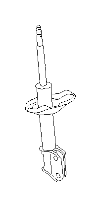 View 20310FA501 Suspension Strut. Helper Strut. P1480596 Strut Complete (Right, Front). Full-Sized Product Image