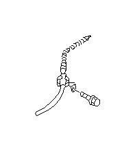 View 26051FA000 Parking Brake Cable. Hand Brake Cable (Right, Rear). Full-Sized Product Image