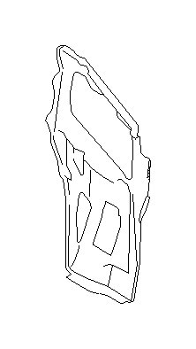 View 53020FA003 Radiator Support Side Panel. Flange Nut. Panel Complete (Right). Full-Sized Product Image