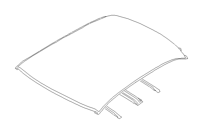 View 53701FA030 Roof Bow. Roof Panel Reinforcement. Roof Side Rail Reinforcement. Brace (Rear). Full-Sized Product Image