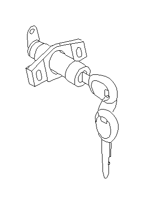 View 57420FA151 Liftgate Lock Cylinder. Key Lock Set Door. Cylinder Set Door (Back). Full-Sized Product Image