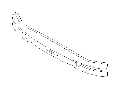 View 57730FA050 Bumper Cover Insulator. Bumper Impact Absorber. Bumper Shock (Front, WHITE). Full-Sized Product Image