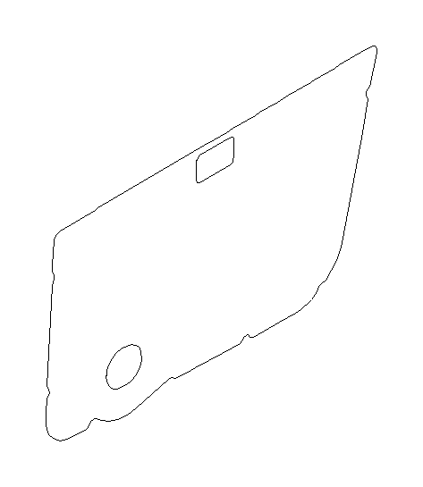 View 62310FA010 Door Water Deflector. Sealing Cover Door (Front, Plastic). Full-Sized Product Image