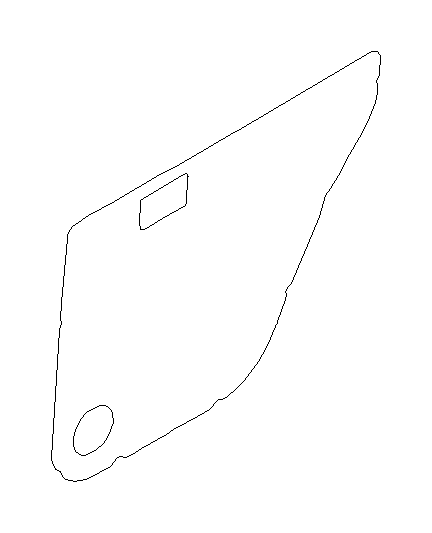View 63310FA020 Door Water Deflector. Sealing Cover Door (Rear, Plastic). Full-Sized Product Image