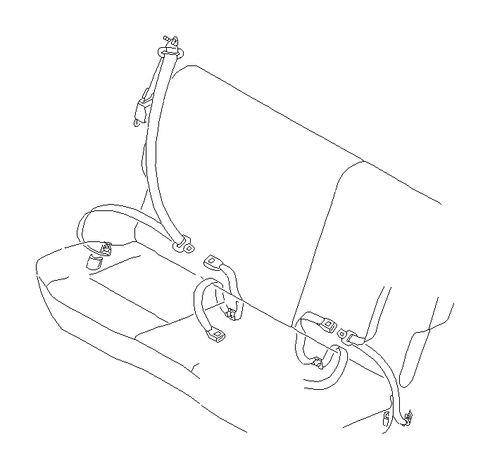 View 64780FA630MJ Seat Belt Retractor Cover. Cover Lap Anchor. Lap Belt (Left, GRAY; LIGHT GRAY). Full-Sized Product Image