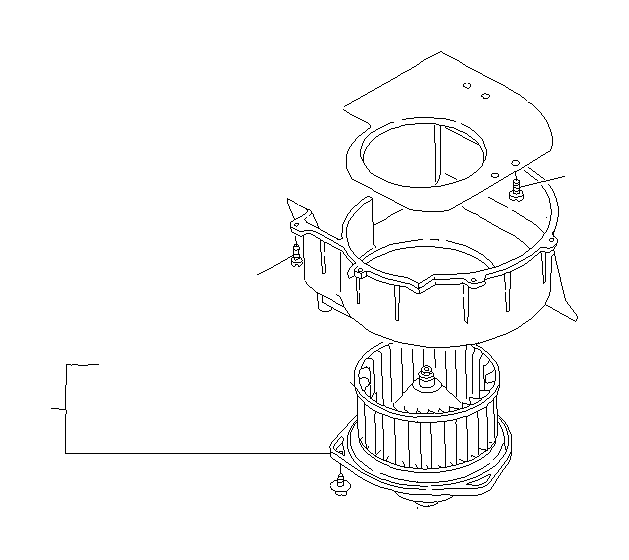 View 72211FA000 HVAC Blower Motor Housing. HVAC Unit Case. Case Heater Blower. Full-Sized Product Image