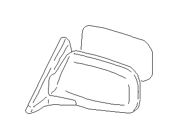 View 91031FA731NN Rear View Mirror Door (Left, Painted) Full-Sized Product Image