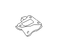 View 20540FE110 Suspension Trailing Arm Bracket (Left) Full-Sized Product Image