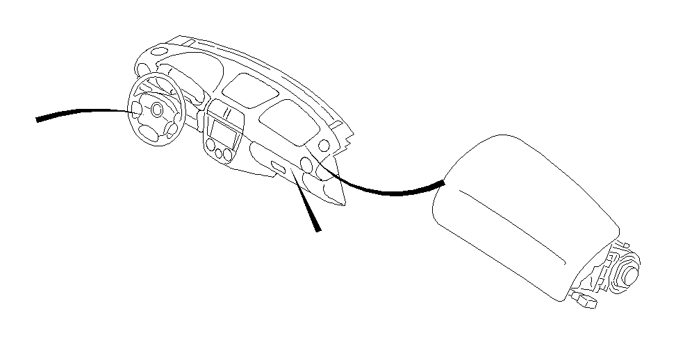 View 98271FE052NV Instrument Panel Air Bag. Air Bag Module (Passenger). Full-Sized Product Image