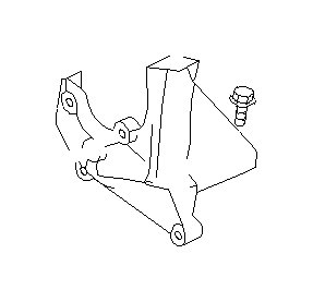 View 22870AA090 Alternator Bracket. Bracket Power Steering Pump. Full-Sized Product Image