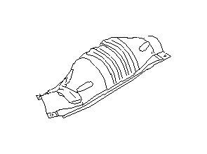View 44651AA460 Catalytic Converter Heat Shield. Exhaust Heat Shield. Cover Complete Converter (Left, Upper). Full-Sized Product Image