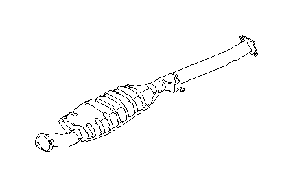 View 44201FE020 Exhaust Intermediate Pipe (Rear, Center) Full-Sized Product Image