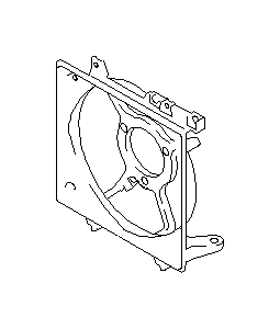 View 45122FE010 Engine Cooling Fan Shroud. Shroud Radiator. Full-Sized Product Image
