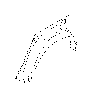 View 51560FE032 Wheel Housing Side Panel. R Arch IN (Left, Rear, Inner). Full-Sized Product Image