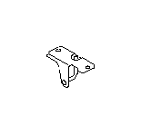 View 57311AE000 Hood Latch Striker Plate (Front) Full-Sized Product Image