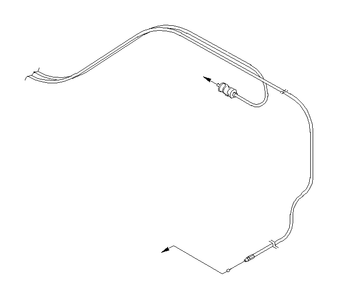 View 57330FE100 Deck Lid Release Cable. Fuel Filler Door Release Cable. Trunk Lid Release Cable. Full-Sized Product Image