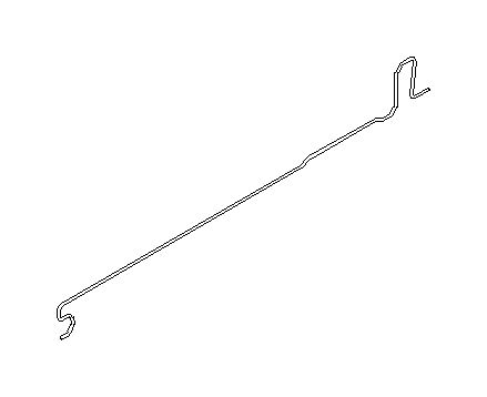 View 57529FE010 Trunk Torque Rod. Torsion Bar Trunk Lid (Left). Full-Sized Product Image