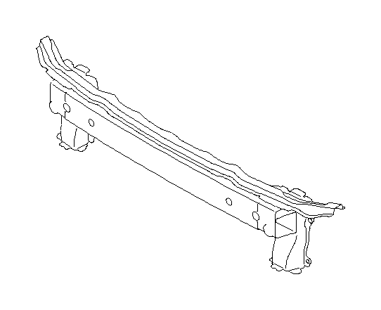 View 57711FE000 Bumper Cover Reinforcement Beam. Bumper Face Bar Reinforcement Beam (Front, Back, Steel). Full-Sized Product Image