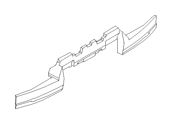View 57705FE010 Bumper Impact Absorber. Energy Absorber Bumper (Rear). Full-Sized Product Image