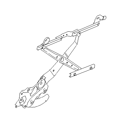 View 62222FE011 Liftgate Window Regulator. Sliding Window Regulator. Tailgate Window Regulator (Left, Rear). Full-Sized Product Image