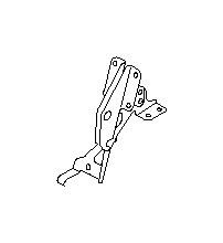 View 64371FE020 Seat Hinge. Hinge Rest (Rear, Back, Center). Full-Sized Product Image