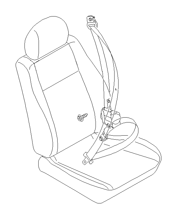 View 64621FE030NE Seat Belt Lap and Shoulder Belt (Left, Front, Outer) Full-Sized Product Image