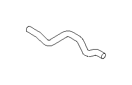 View 73441FE010 Air Conditioning (A/C) Evaporator Drain. Hose Drain. Full-Sized Product Image