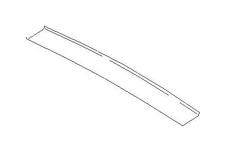 View 94016FE010NE Liftgate Trim. Roof Opening Trim. Rail Trim Panel (Rear). Full-Sized Product Image