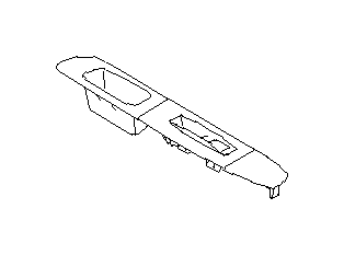 View 94266FE260OE Door Switch Trim Panel. Door Window Switch Bezel. Interior Door Handle Trim (Right, OFF BLACK). Full-Sized Product Image