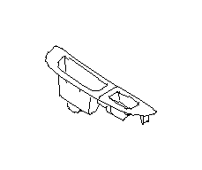 View 94266FE270OE Door Switch Trim Panel. Door Window Switch Bezel. Panel PW SUB Switch C0 (Right, Rear, BEIGE; OFF BLACK). Full-Sized Product Image