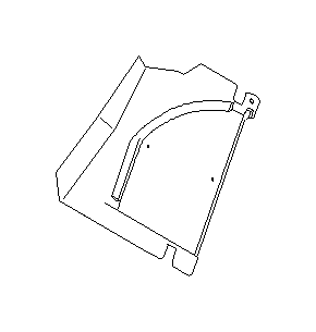 View 94511FE040 Seat Back Panel. Trunk Trim Panel. Trim Panel Bulkhead Side (Right, Rear). Full-Sized Product Image