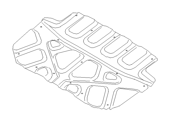 View 90815FE310 Hood Insulation Pad. Insulator Hood B (Front). Full-Sized Product Image