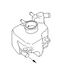 View 21132AA140 Engine Coolant Reservoir. Tank Water. Full-Sized Product Image