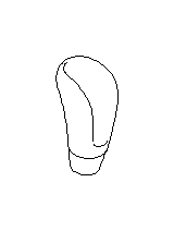 View 35160FG050 Automatic Transmission Shift Lever Knob. Manual Transmission Shift Knob (Leather). Full-Sized Product Image