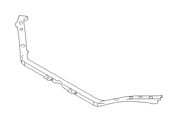 View 53010FG0109P Radiator Support Panel. Radiator Panel Complete STI. Full-Sized Product Image