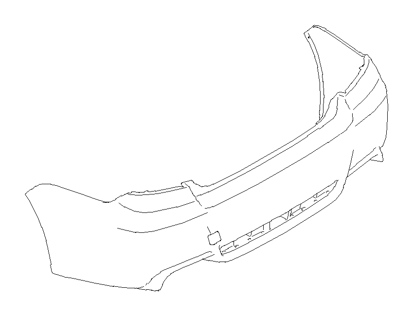 View 57704FG120 Bumper Cover. Bumper Face SEDAN (Rear). Full-Sized Product Image