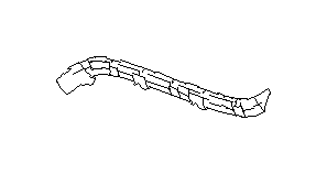 View 57717FG120 Bumper Cover Bracket. Bumper Cover Support Rail. Bumper Guide (Left, Rear, Driver). Full-Sized Product Image