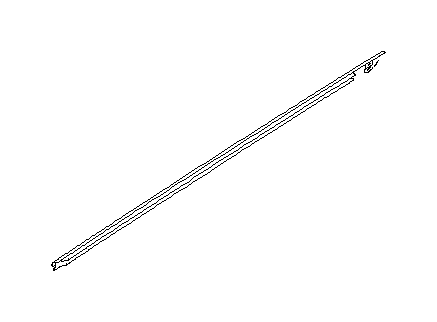 View 61280FG000 Door Belt Molding. Door Window Belt Weatherstrip (Right, Outer). Full-Sized Product Image