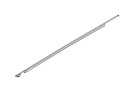 View 62280FG010 Door Belt Molding. Door Window Belt Weatherstrip (Left, Rear, Outer). Full-Sized Product Image