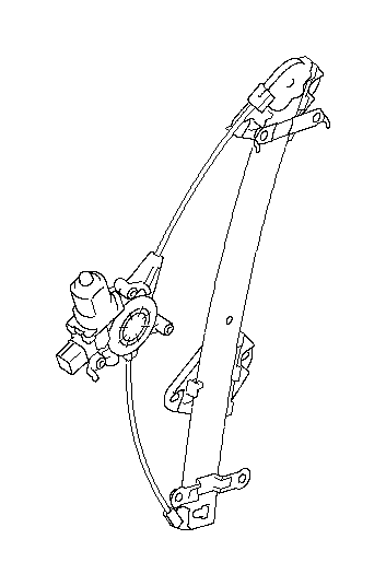 View 61042FG013 Liftgate Window Regulator. Sliding Window Regulator. Tailgate Window Regulator (Left, Rear). Full-Sized Product Image