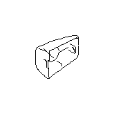 View 61134FG010I4 Exterior Door Handle Cover. Interior Door Handle Screw Cap (Front, Passenger, Outer, PLASMA BLUE SILICA). Full-Sized Product Image