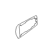View 61134FG000B7 Exterior Door Handle Cover. Interior Door Handle Screw Cap (Front, Driver, Outer, MARINE BLUE PEARL). Full-Sized Product Image